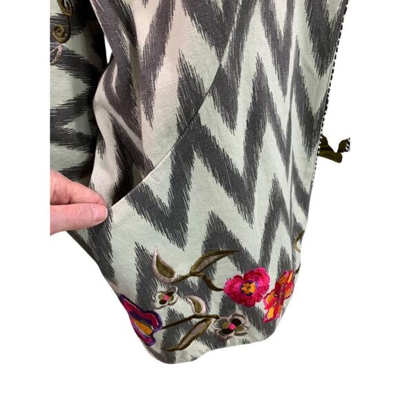 Size 2X Rara Avis by Iris Apfel Embroidered Jacket Womens Pockets - Picture 3 of 12